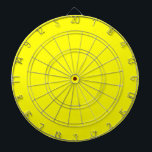 Bright yellow (solid colour)  dartboard<br><div class="desc">Bright yellow (solid colour)</div>