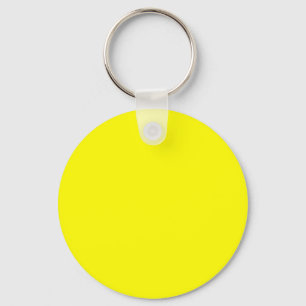 Bright yellow (solid colour) keychain
