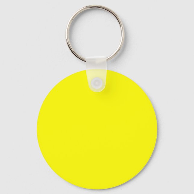 Bright yellow (solid colour)  keychain (Front)