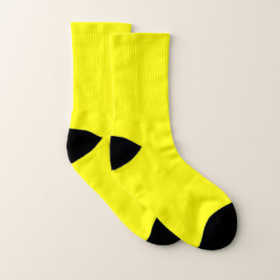 Bright yellow (solid colour)  socks