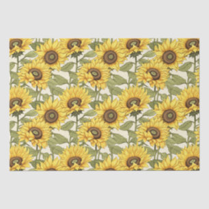 Bright Yellow Sunflower Tissue Paper