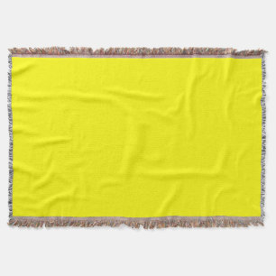 Bright yellow throw blanket