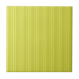 Bright Yellow Vertical Stripes Tile