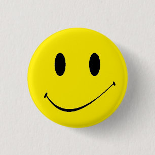 Brighten Your Day ~ Vintage Retro Face 1 Inch Round Button
