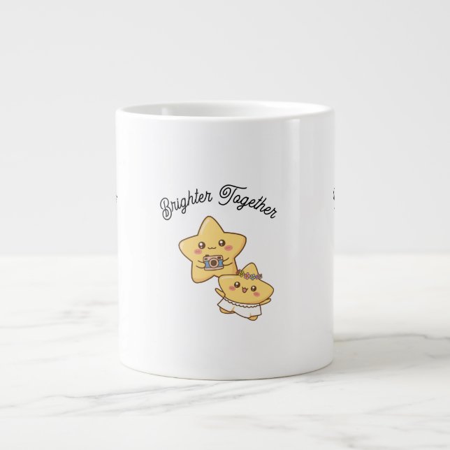 Brighter Together – Cute, lovely Couple Mug Gift (Front)