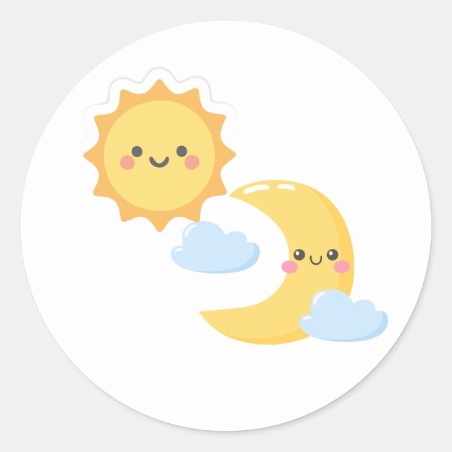 Brighter Together - Sun & Moon sticker (Front)