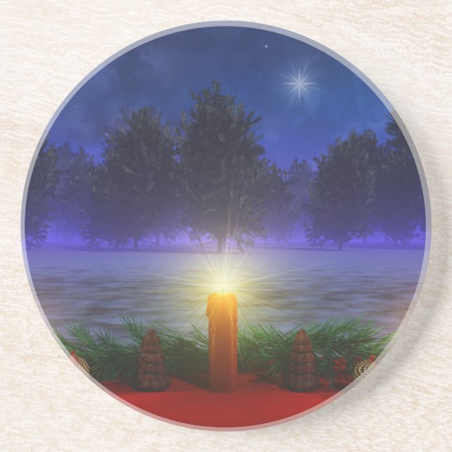 Brighter Visions Christmas Coaster (Front)