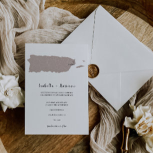 BRIGHTEST Puerto Rico Wedding Invitation Template