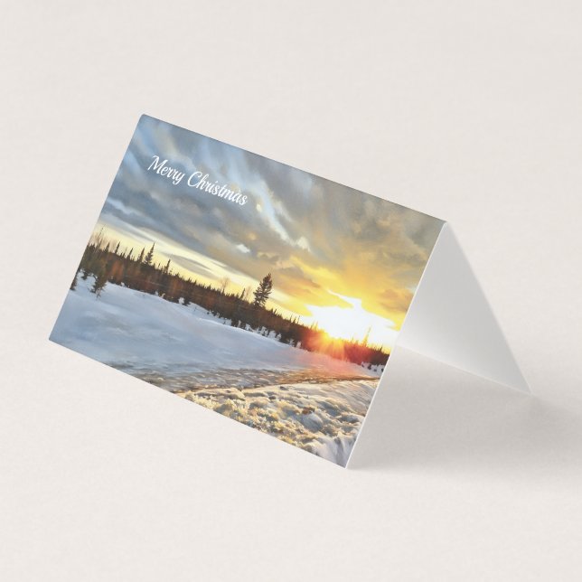 Brightest Winter Sunset - Blank (Front)