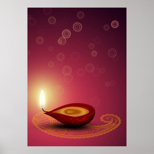Brightful Diwali - Poster Print (Front)