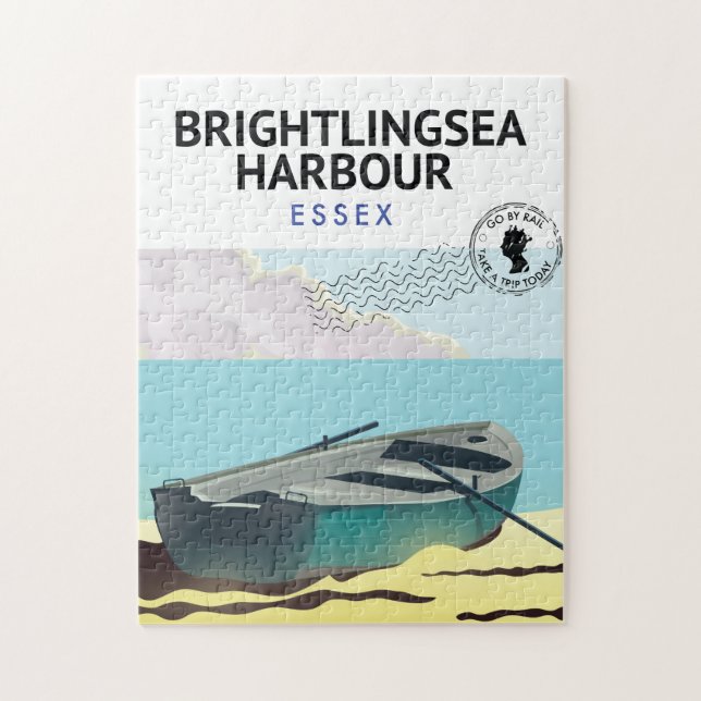 Brightlingsea Harbour Essex Jigsaw Puzzle (Vertical)
