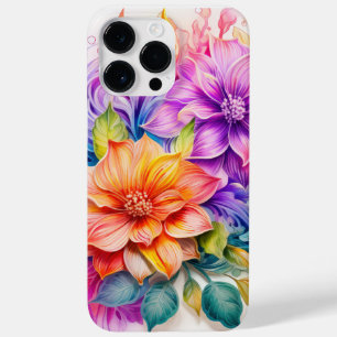 BRIGHTLY COLORED 3D LOOK FLOWERS  Case-Mate iPhone 14 PRO MAX CASE