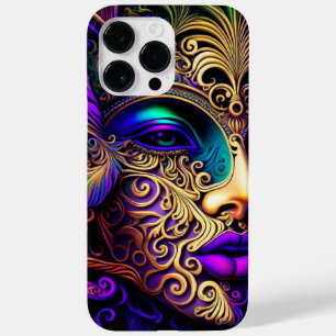 BRIGHTLY COLORED BEAUTIFUL MARDI GRAS MASK Case-Mate iPhone 14 PRO MAX CASE