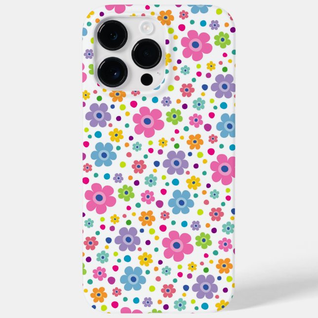 BRIGHTLY COLORED DAISY FLOWERS Case-Mate iPhone CASE (Back)