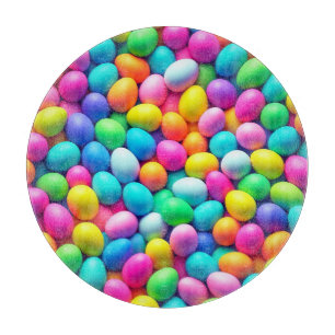 Brightly colored Easter Egg/Spring  Cutting Board