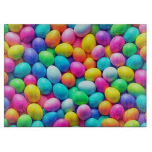 Brightly colored Easter Egg/Spring  Cutting Board