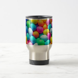 Brightly colored Easter Egg/Spring Travel Mug