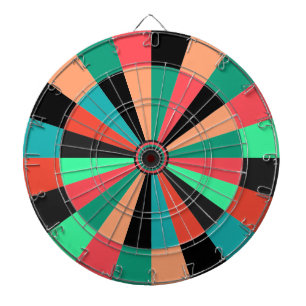 Brightly  Colored Game Room or Den Dartboard
