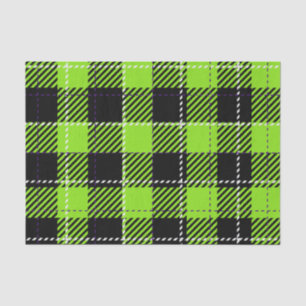 BRIGHTLY COLORED HALLOWEEN PLAID PATTERNS TISSUE PAPER