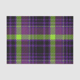 BRIGHTLY COLORED HALLOWEEN PLAID PATTERNS TISSUE PAPER