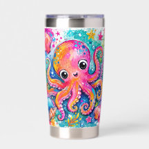 BRIGHTLY COLORED HAPPY OCTOPUS