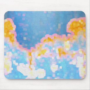 Brightly Coloured Abstract Pattern Mouse Pad