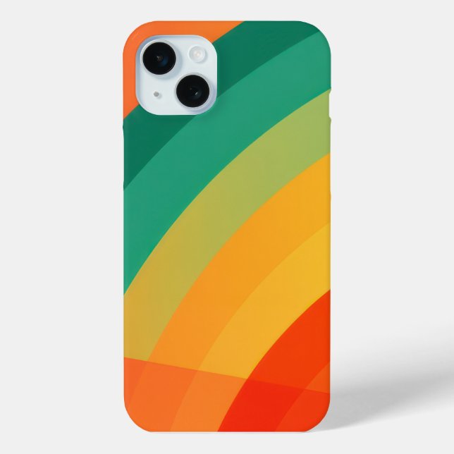Brightly coloured arcs background Case-Mate iPhone case (Back)