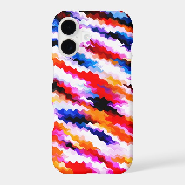 Brightly Coloured Crazy Colourful Abstract Pattern (Back)