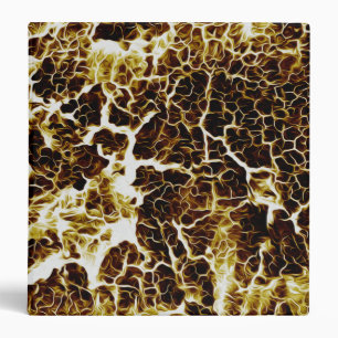 Brightly Coloured Crazy Colourful Abstract Pattern Binder