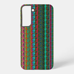 Brightly Coloured Crazy Colourful Abstract Pattern Samsung Galaxy Case