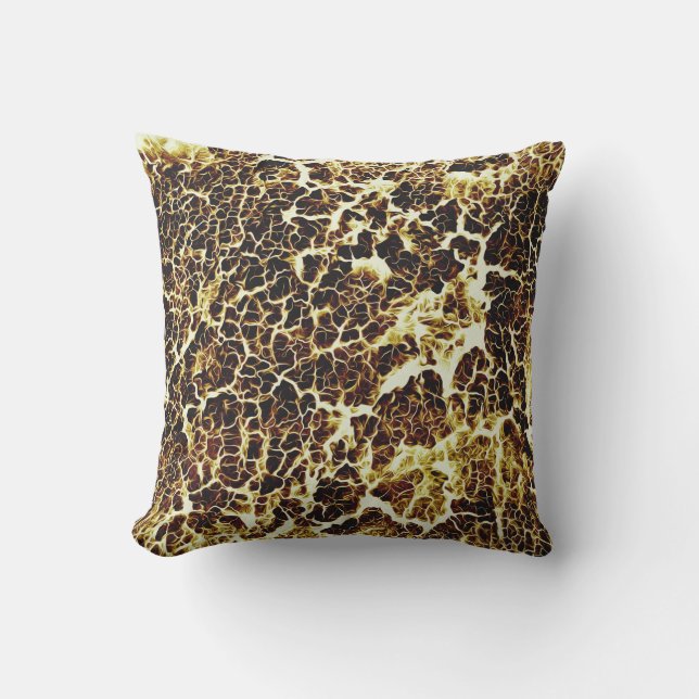 Brightly Coloured Crazy Colourful Abstract Pattern Throw Pillow (Front)