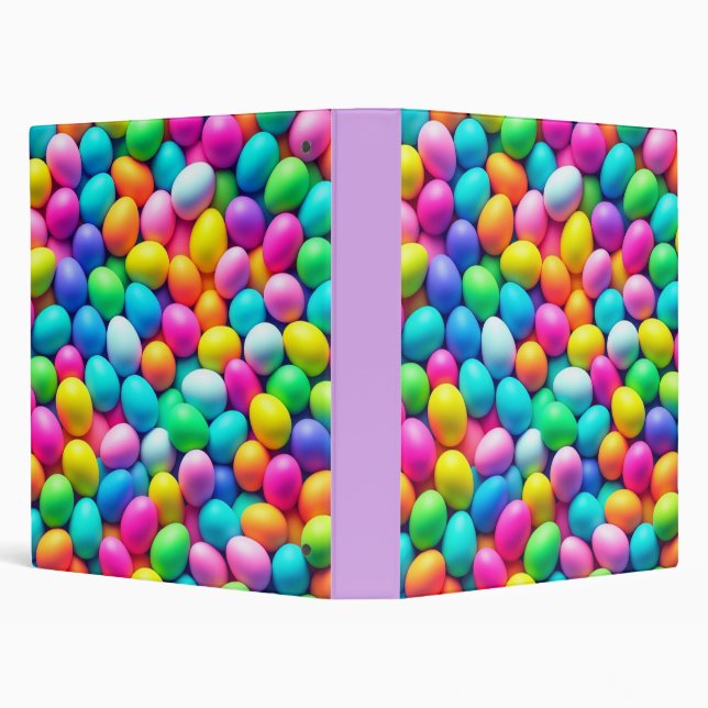 Brightly coloured Easter Egg/Spring  Binder (Background)
