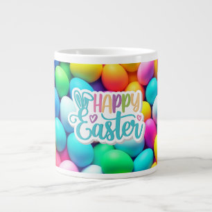 Brightly coloured Easter Egg/Spring Large Coffee Mug