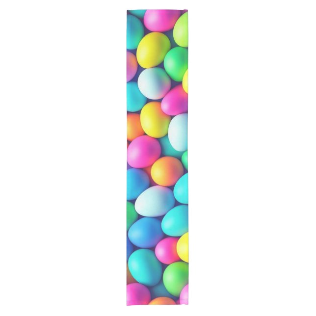 Brightly coloured Easter Egg/Spring  Short Table Runner (Front)