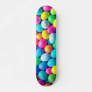 Brightly coloured Easter Egg/Spring Skateboard
