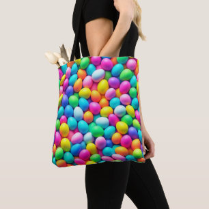 Brightly coloured Easter Egg/Spring Tote Bag