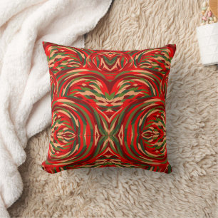 Brightly Coloured Flamingo Feathers Throw Pillow
