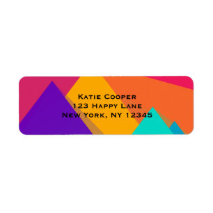 Brightly Coloured Geometric Triangles and Pyramids