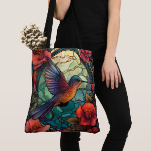 Brightly Coloured Hummingbird Tote Bag