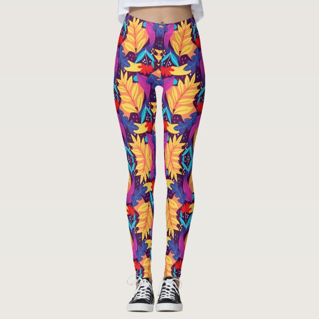 Brightly coloured leggings  (Front)