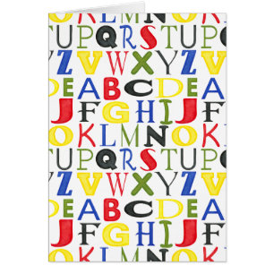 Brightly Coloured Letters by Megan Meagher