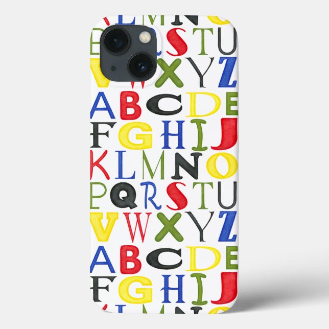 Brightly Coloured Letters by Megan Meagher Case-Mate iPhone Case (Back)