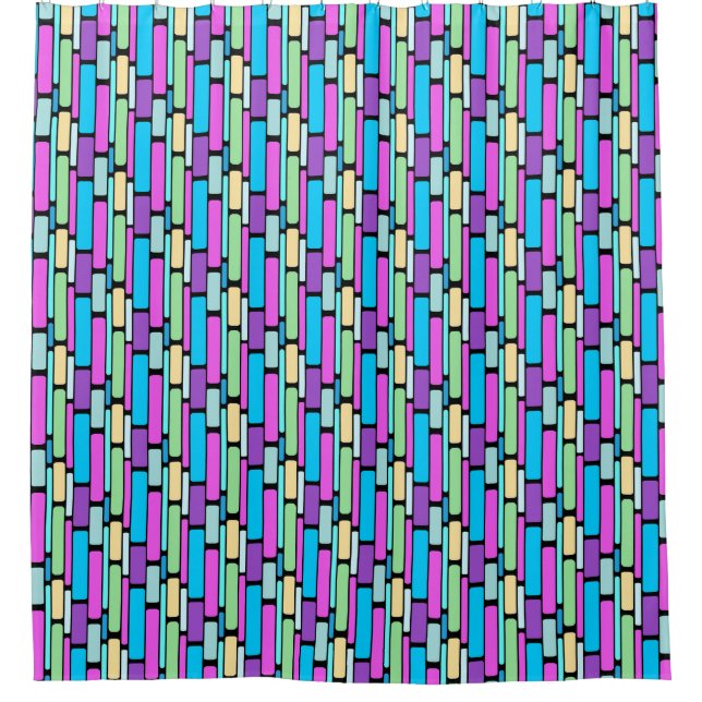 Brightly Coloured Retro Blocks (Front)