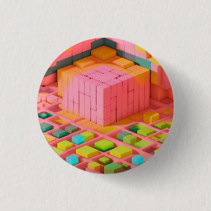Brightly Coloured Sweetness 1 Inch Round Button