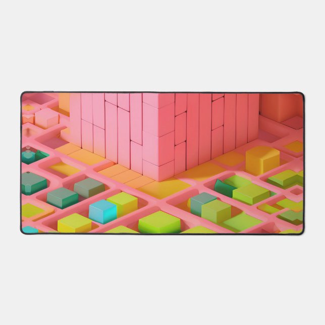 Brightly Coloured Sweetness Desk Mat (Front)