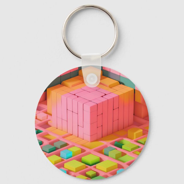 Brightly Coloured Sweetness Keychain (Front)