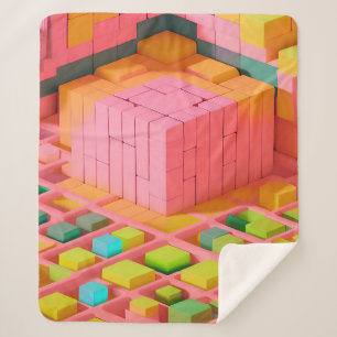 Brightly Coloured Sweetness Sherpa Blanket