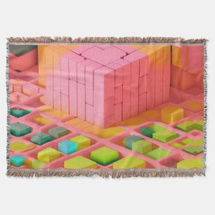 Brightly Coloured Sweetness Throw Blanket