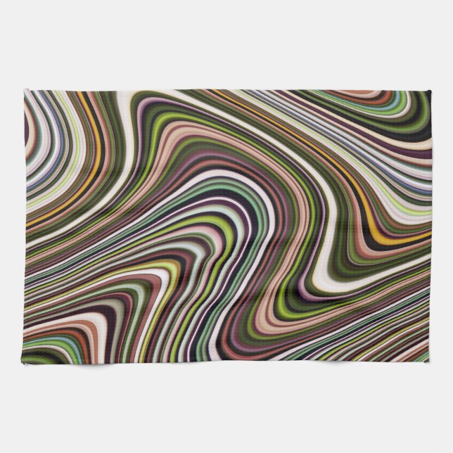 Brightly Coloured Unique Cool Kitchen Towel (Horizontal)