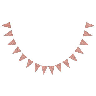 Brightly coloured wrapping paper with a festive pa bunting flags